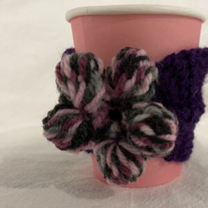 Purple Flower Cup Huggy